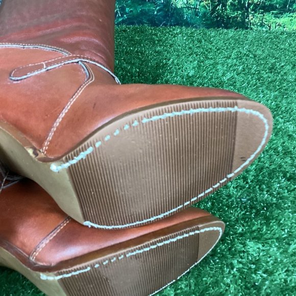 Vintage Zodiac Heeled Leather Boots 7.5 w/box - Picture 12 of 16